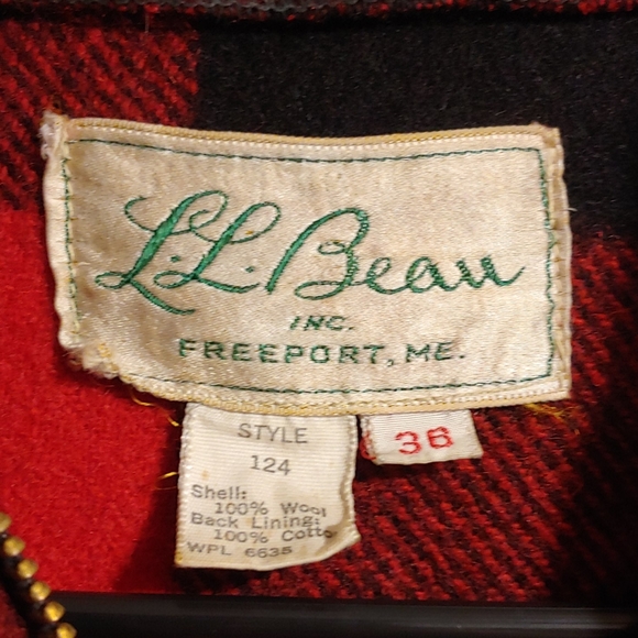 L.L. Bean Vintage Mackinaw Wool Field Coat - Picture 3 of 8